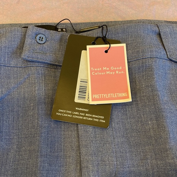 Pretty Little Things Gray Mini Skirt Size 16 | Y2K Preppy Style, NWT - Picture 4 of 4